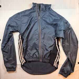 Adidas Vintage Cyclismo Cycling Full Zip Fleece Jacket Grey Size Large